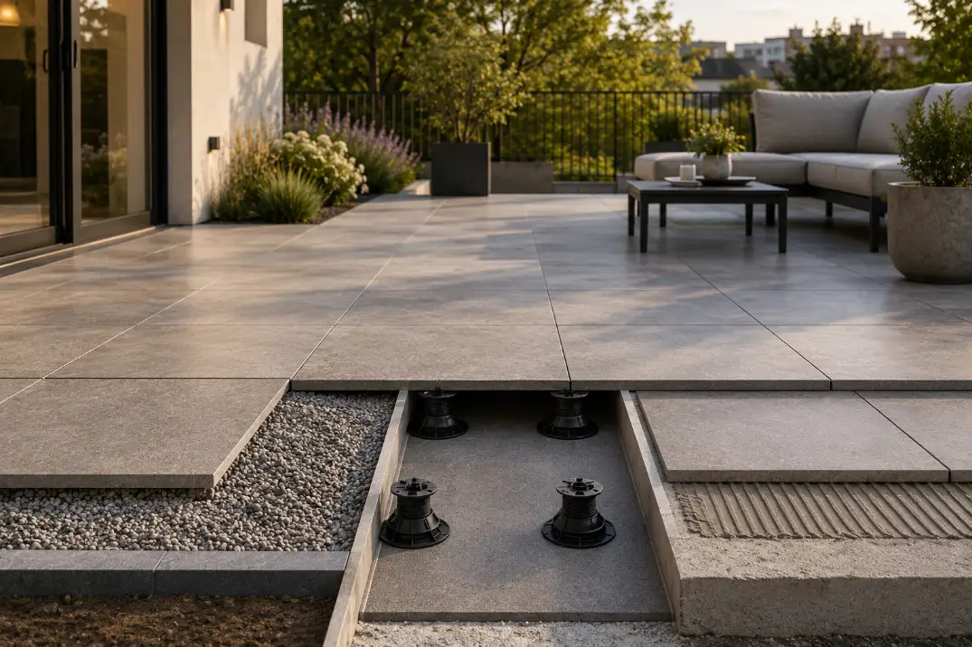 Terrassenplatten verlegen lassen: Methoden, Kosten & worauf es ankommt